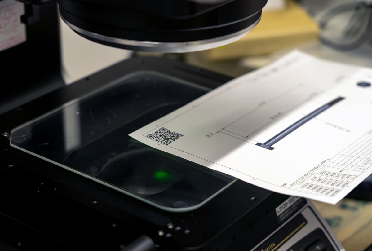 画像検査機を使った検査の様子